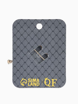 Брошь «Птицы парные», разноцветная в золоте