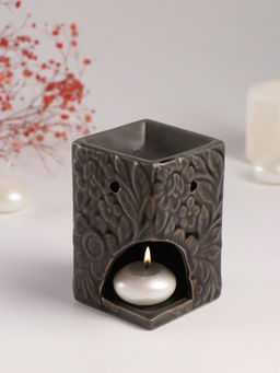 Аромалампа для эфирных масел Цветочный букет, керамика, т. оливковая, 7.7?7.7?12 см - Simaland фото 6