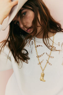 Sudadera oversize con motivo estampado