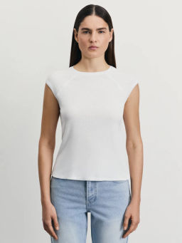 Футболка из хлопка с рукавом реглан / Zarina  фото 3