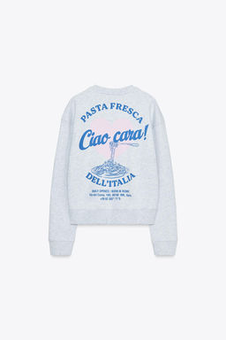 SLOGAN PRINT SWEATSHIRT - Zara фото 6