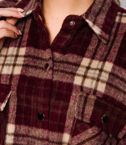 Рубашка #КТ25552, бордовый - Dommod фото 5