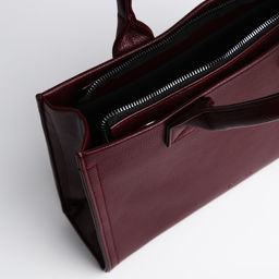 Сумка женская TEXTURA, тоут, средний размер, цвет бордовый  фото 7