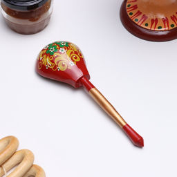 Цена за 10 шт. Ложка деревянная «Краснушка», столовая, 19×6 см, хохлома, МИКС