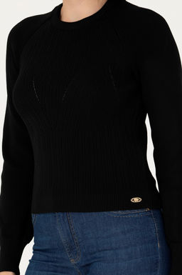 Женский черный свитер с круглым вырезом Неожиданная скидка в корзине - U.s. polo assn фото 13