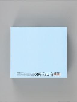 Цена за 2 шт. Коробка подарочная самосборная With love, 20×18×5 см, с лентой