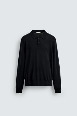 100% WOOL KNIT POLO SHIRT - Zara фото 7