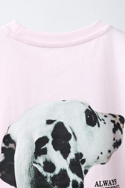 CAMISETA ESTAMPADO PERRO / Rosa - Zara фото 7