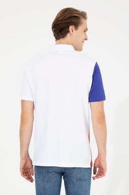 U. S. Polo Assn Мужская синяя футболка с воротником-поло - U.s. polo assn фото 5