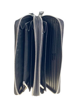 Клатч мужской из натуральной кожи, цвет черный - Greta фото 2