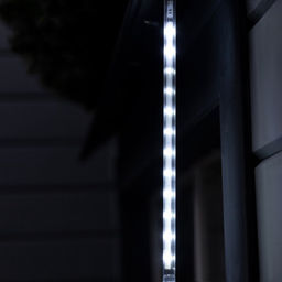 Гирлянда «Сосулька» тающая 0.3 м, IP44, прозрачная нить, 18 LED, 12 В, переливы, свечение белое