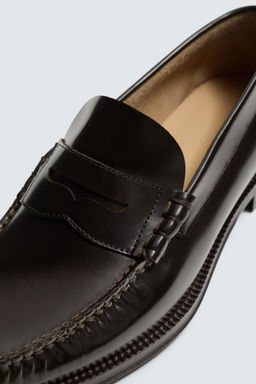 MOCASIN PIEL ANTIFAZ / Chocolate - Zara фото 6