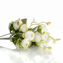 Цветок искусственный 34 см 5 бутонов Камелия / NT44-3 /уп 2/200/1200/ - Галеонтрейд фото 3