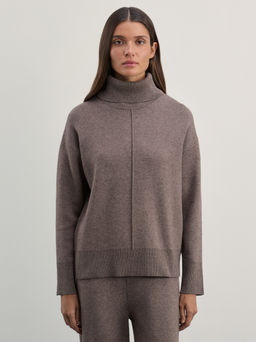 Джемпер из вискозы со швом / Zarina  фото 3