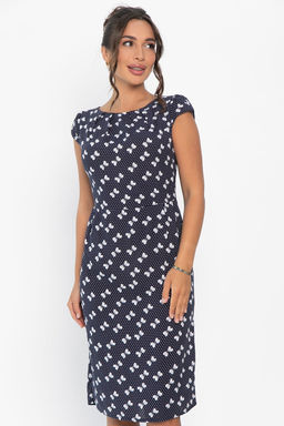 Платье Габриэль (синее/бантики) П13954-10М