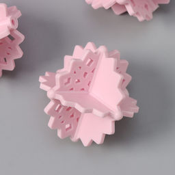 Цена за 3 шт. Шарики для стирки пуховиков и одеял Доляна, 4 шт, d=5 см, цвет розовый  фото 6