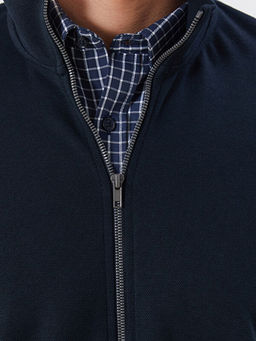 Dik Yaka Uzun Kollu Erkek Fermuarl? Sweatshirt