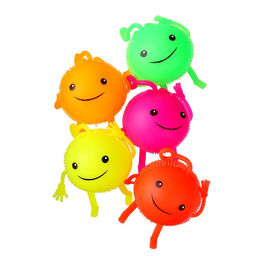 Цена за 19 шт. Ёжка «Улыбастик» световой, цвета МИКС