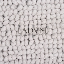 Коврик для дома LaDоm, букли, плотность 1100 г, 5080 см, серый
