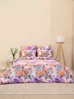 Пододеяльник бязь люкс на молнии - Фиалки 150х215