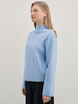 Джемпер с воротником-стойкой из вискозы / Zarina  фото 4