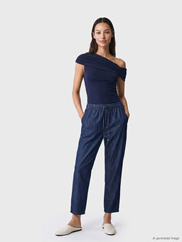 Beli Lastikli Carrot Fit Kad?n Jean Pantolon