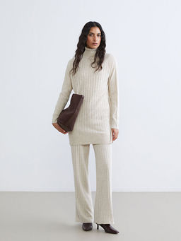 Beli Lastikli Geni? Pa?a Kad?n Triko Pantolon