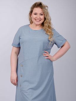 Платье "Волна", туман (М)