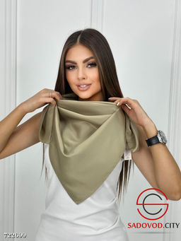 Женский однотонный платок