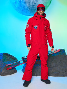 Мужской сноубордический горнолыжный комбинезон Alpha Endless Prometheus 223/230510 RED - Красный