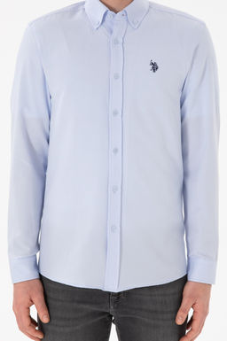 Erkek A__k Mavi Uzun Kollu Basic G_mlek Sepette S_rpriz _ndirim - U.s. polo assn фото 7