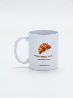 Кружка керамическая «Круассан», 320 мл