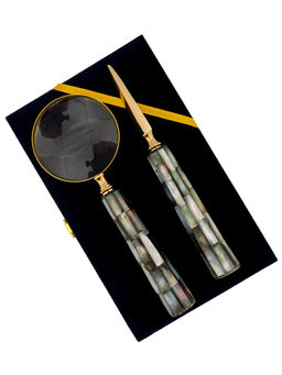 Набор для офиса (лупа, нож д/бум) № Су102/2 - Ганг фото 3