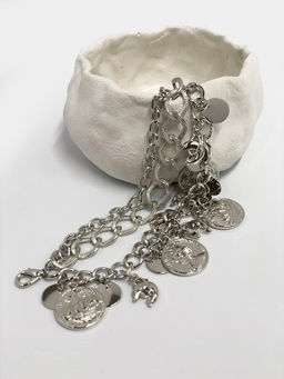 Браслет жемчуг PR3743 серебро (дельфины) - Mini maxi фото 3