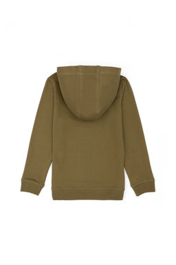 U. S. Polo Assn Детская базовая толстовка цвета хаки с капюшоном - U.s. polo assn фото 11