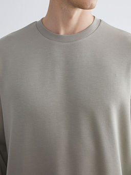 Bisiklet Yaka Erkek Sweatshirt