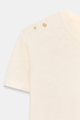 CAMISETA ROTOS MANGA CORTA / Crudo - Zara фото 7