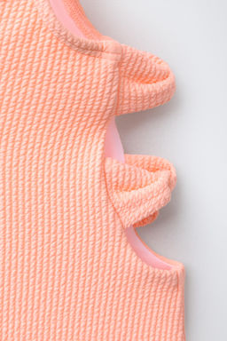 6-14 A?OS/ BA?ADOR ENTERO LAZOS CUT OUT / Naranja