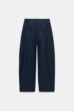 PANTAL?N BARREL / Marino - Zara фото 7