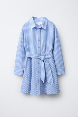 STRIPED SHIRT DRESS