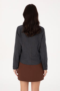 Kad_n Lacivert _izgili Fermuarl_ Dokuma G_mlek - U.s. polo assn фото 5