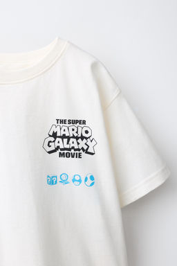 6-14 A?OS/ PIJAMA ESTAMPADO MARIO BROS   NINTENDO / Azul / Blanco - Zara фото 6