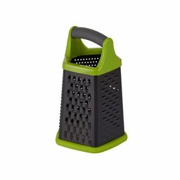 9806 GIPFEL Терка HERCULES пятисторонняя 22,5X14X14 см с ручкой Soft-touch, с лезвиями с антиприлипающим покрытием, с противоскользящим основанием. Цвет: зеленый/черный. Материал: пластик, нерж. ста