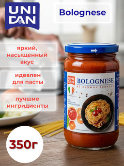 Соус томатный для Болоньезе UNI DAN 350г ст/б