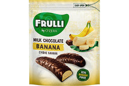 OZera, конфеты Frulli суфле банана в шоколаде, 125 г