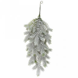 Декоративная гирлянда "Ель" 49см, пластик, заснеженная (Россия)