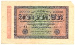 20000 марок 1923 года Германия