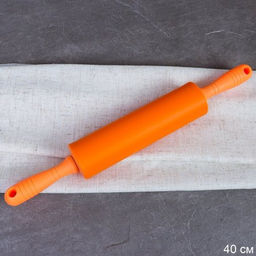 Скалка 20 см силиконовая / GR-477 /уп 72/ оранжевый