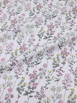 Сатин Ароматный лужок цв.белый, СОРТ2, ш.1.6м, хлопок-100%, 110гр/м.кв