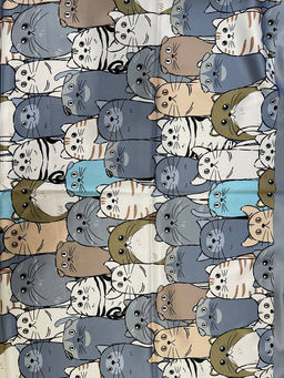 K13596 Платок 60/60 шелк искусственный СЕРЫЙ